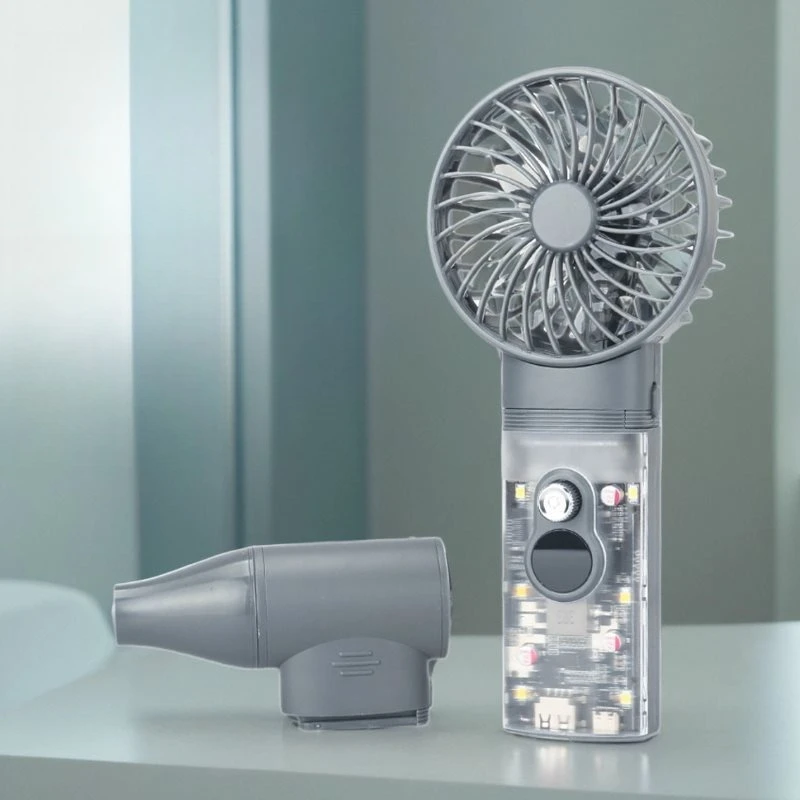 

Handheld fan 100,000 turbo fan removable 21700 battery quick removal, double outdoor camping high wind speed