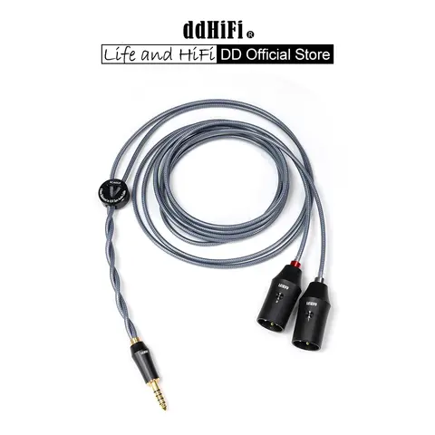 DD ddHiFi BC44XLR 4.4mm Balanced to XLR 3Pin Shielding Signal Cable, Connecting Music Player to Amplifier or Active Speaker