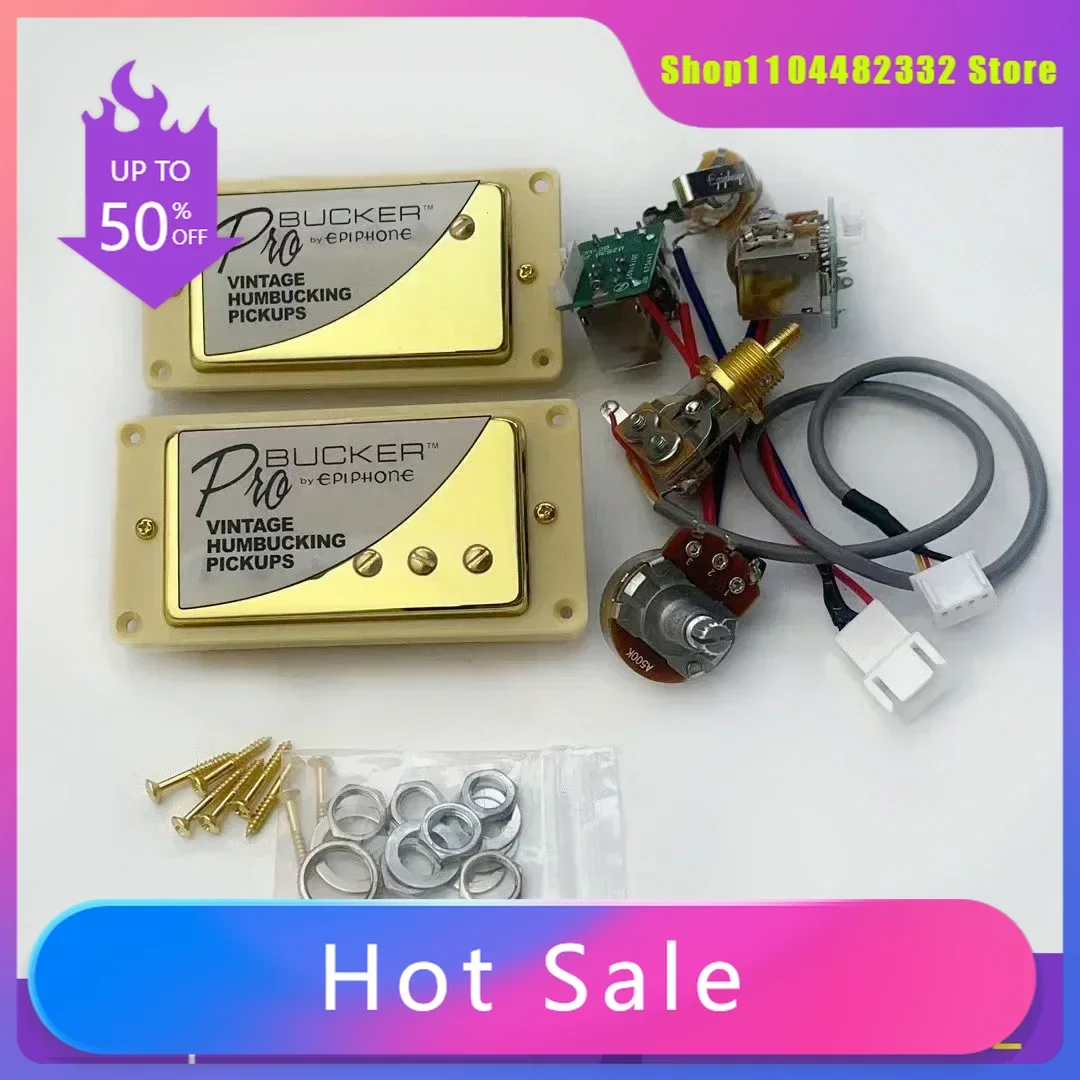 

Гитарный звукосниматель Alnico 5 ProBucker с двойной катушкой и набором двухтактных жгутов 2V1T