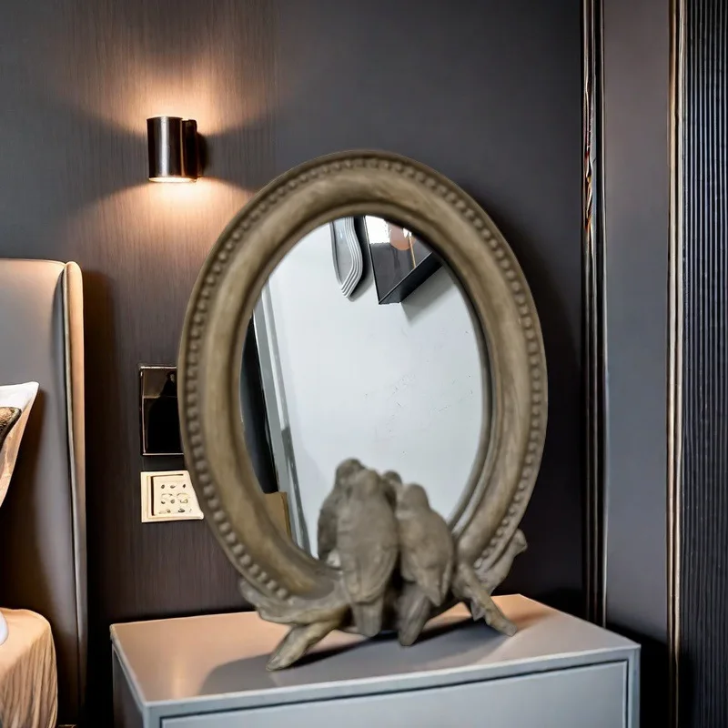 

French Baroque French Baroque Decorative Living Room Bedroom Handmade New Mirror Home Decor Items Table Mirrors Makeup Mirrors