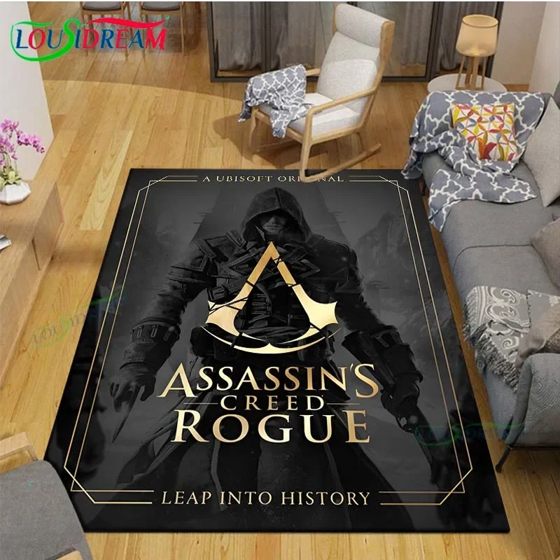 Hot Creed Valhalla Printed Carpet Outdoor Rug Area Rug Non-slip Carpet Bedroom Decor  A-Assassin’ss Carpet for Room Gift