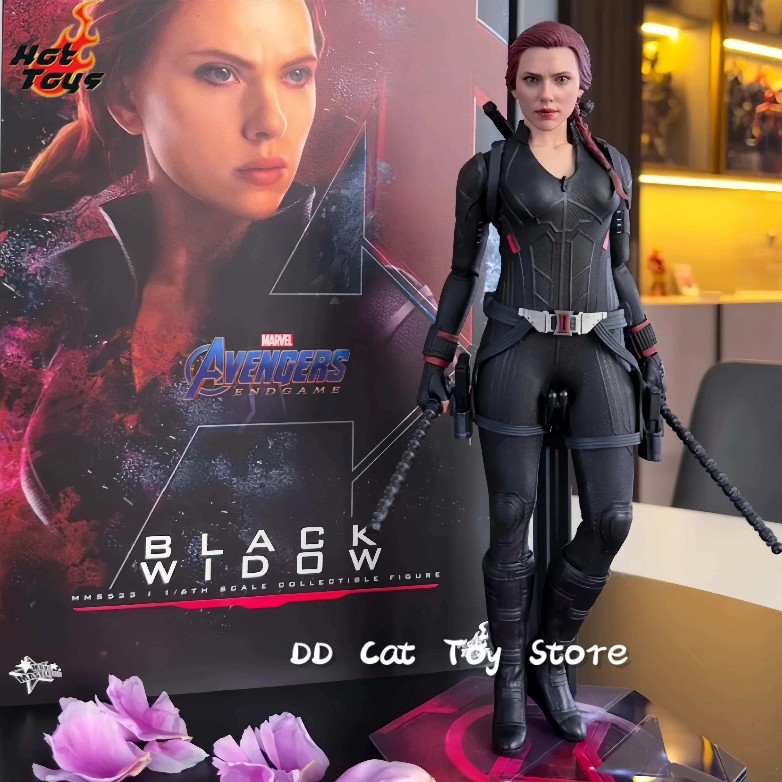 Genuine Hottoys Ht 1/6 Mms533 Avengers 4 Scarlett Black Widow 7.0 Action Figure Model Toys 1:6 Scale Collectible Doll Toy Gift