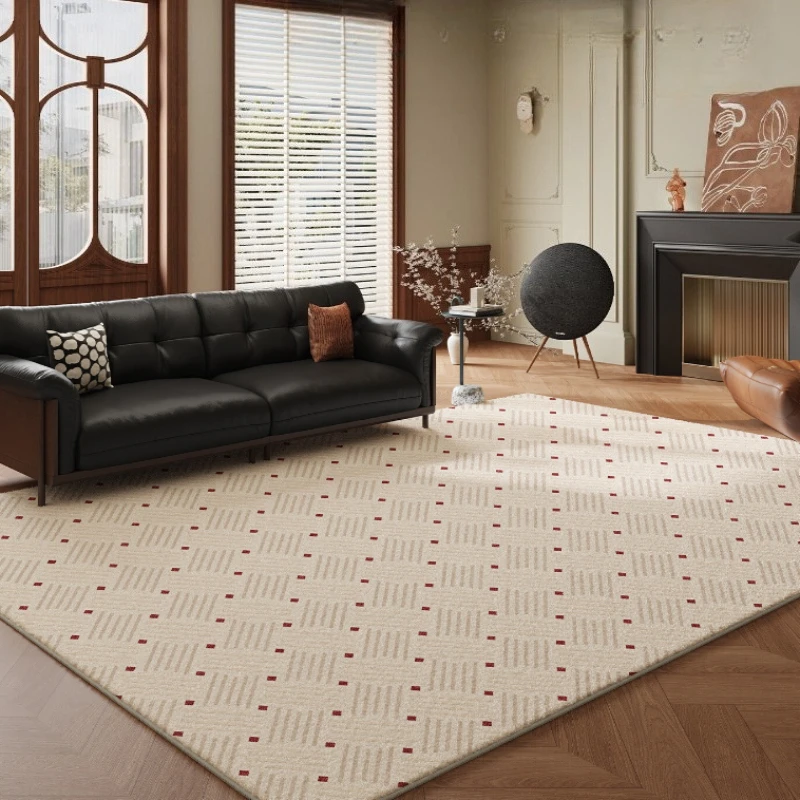 Modern Minimalism Living Room Carpet High-end Geometric Pattern Bedroom Rug Fashion Light Luxury Home Decoration Sofa Mats Tapis