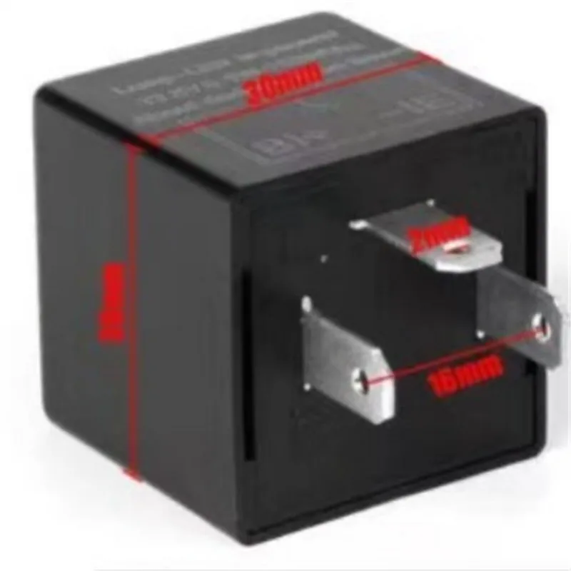 

12V 0.02A-20A Adjustable Motorcycle Switch for Indicator Lights Universal 3 Pins CF13KT CF13 CF14 LED Turn Light Flasher Relay