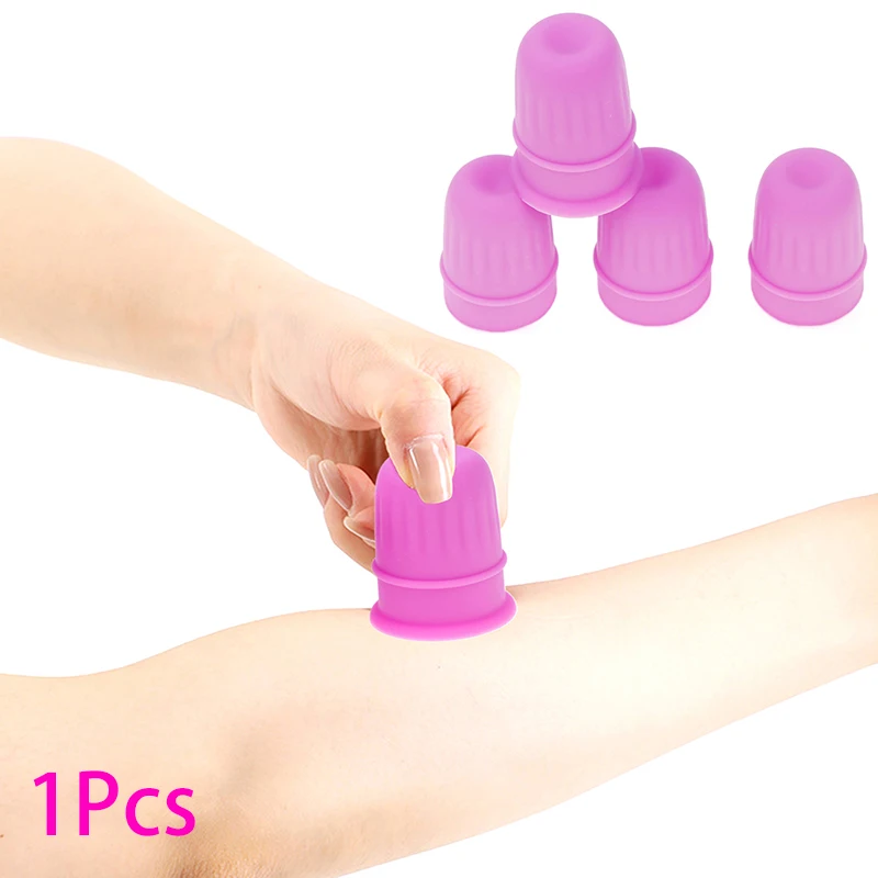 Beauty Vacuum Suction Cupping Massage Jars Silicone Anti Cellulite Massage Cup For Nose Eyes Face Acupoint Lifting Gua Sha Tool