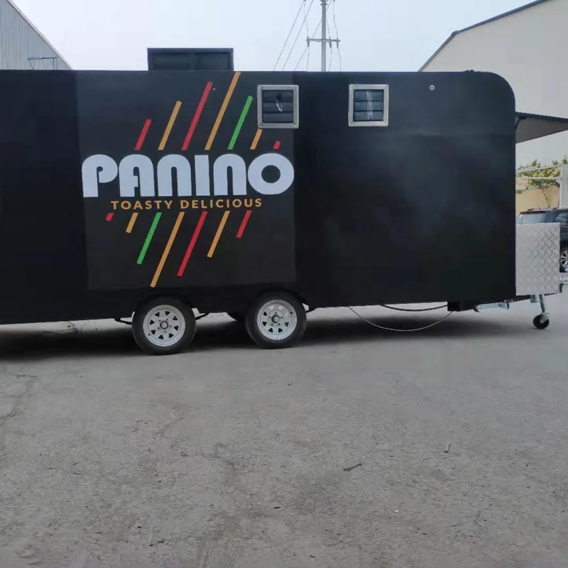 تصميم جيد، فان الطعام، الوجبات السريعة، مقطورة الطعام التجارية، عربة الآيس كريم التركية، عربة الآيس كريم