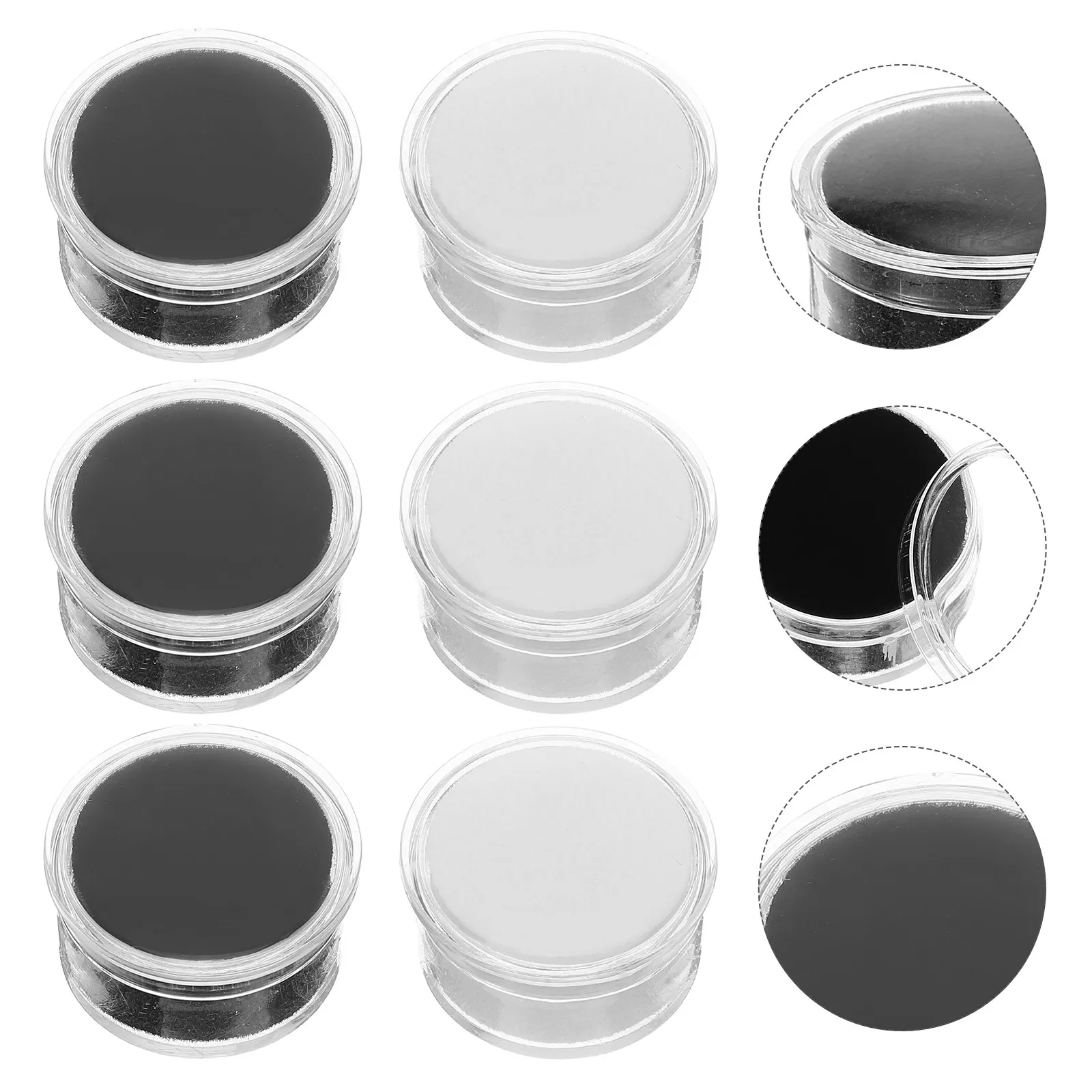 20Pcs Clear Plastic Gemstone Display Boxes Foam Inserts Loose Stone Storage Holders Mineral Specimen Organizer Jewelry