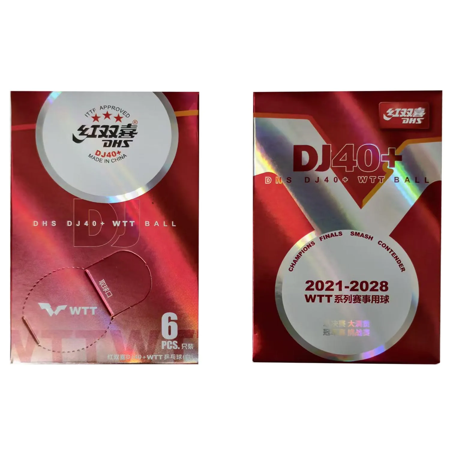 

Настольный теннисный мяч DHS DJ40+ 3-звездочный, для соревнований WTT, ITTF 3 звезды, из новых материалов, пластик ABS, оригинальный DHS, для пинг-понга, DJ40