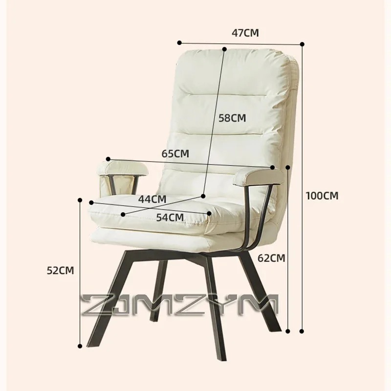 360° Rotation Folding Recliner Ergonomic Office Lunch Break Nap Bed Dual-use Chair Household Reclining Chair