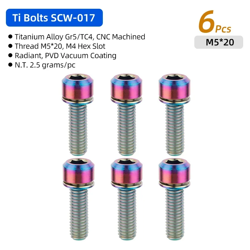 Lot Vis Potence Route SDwfxd 12 Pcs Boulons De Tige De Vélo, M5 X 18 Mm Acier Inoxydable Vis Velo, Avec Rondelles Et Clé Allen, Vis De Potence De Vélo Pour Vtt