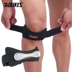 Aolikes 1 Stück Knies tützen gegen Knies ch merzen, Patella-Knies tützgurt, verstellbares Patellasehnen-Stabilisator band für Jumper-Knie