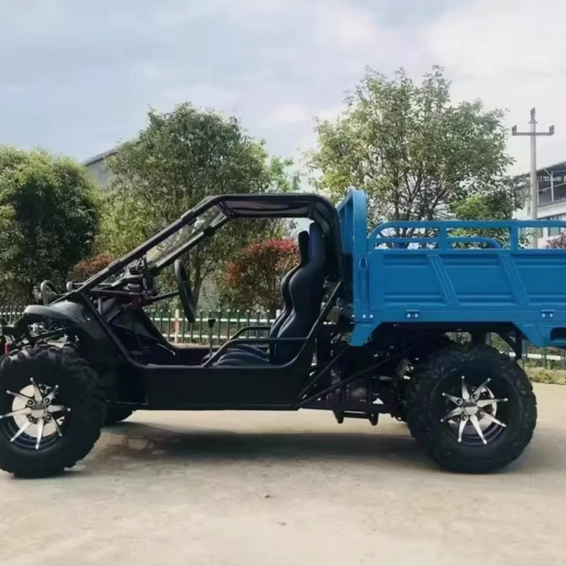 double agricultural vehicle with trailer  Automatic off-road agricultural ATV