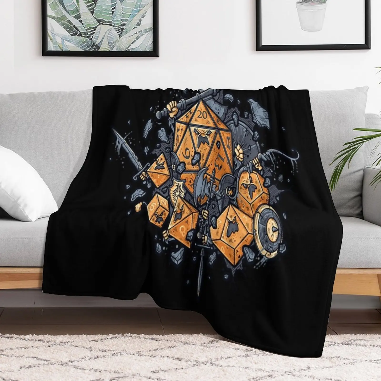 Dungeons And Dragons T-ShirtRPG United Throw Blanket for sofa For Decorative Sofa Blankets