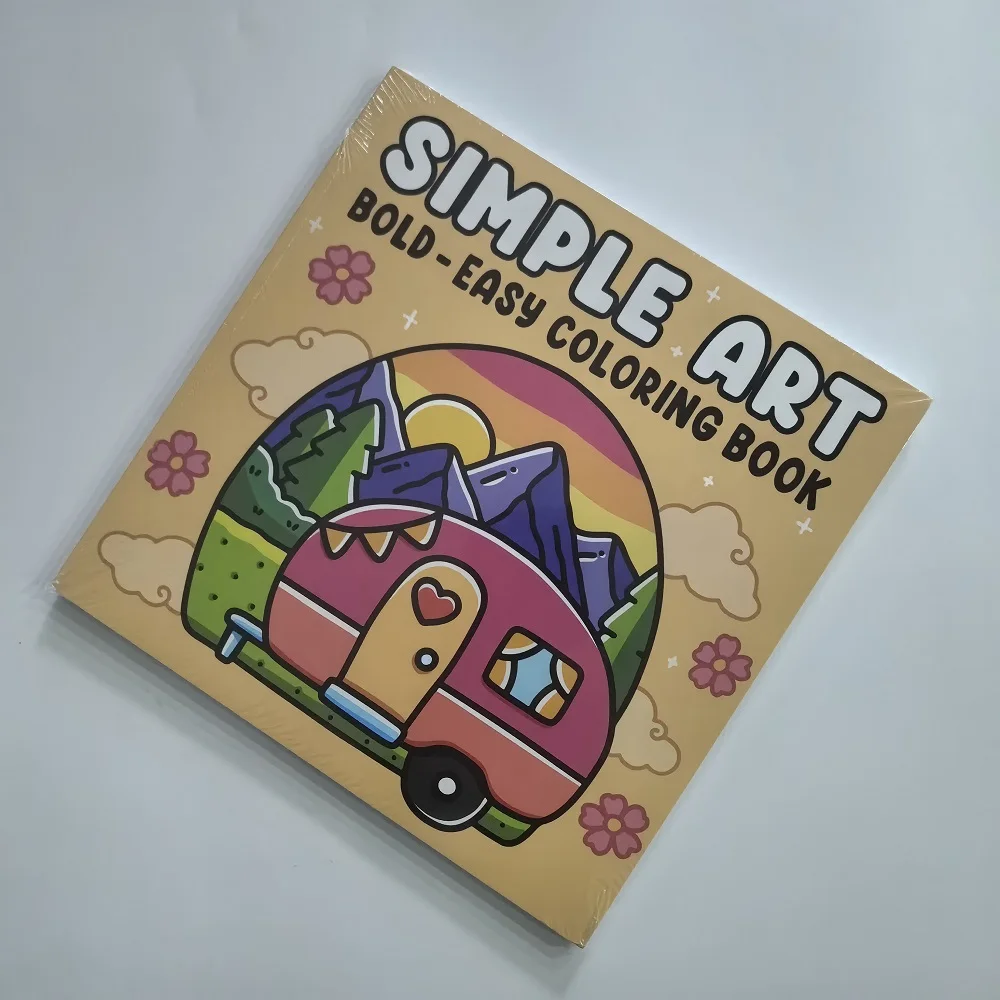Simple Art Coloring Book for Adults Cute Drawing Book Perfect Gift for Party and Birthday
