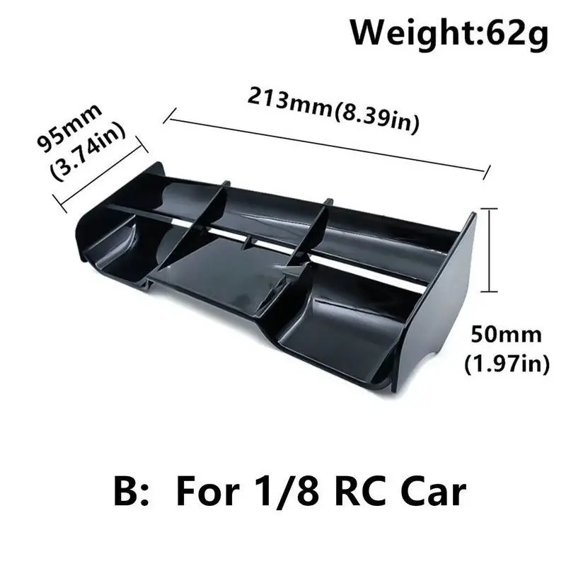 1/8 1/10 Tail Wing Soft Plastic Rear Spoiler for RC Racing Car HSP 94106 94107 94166 Off Road Buggy Truck S279 Upgrade Parts