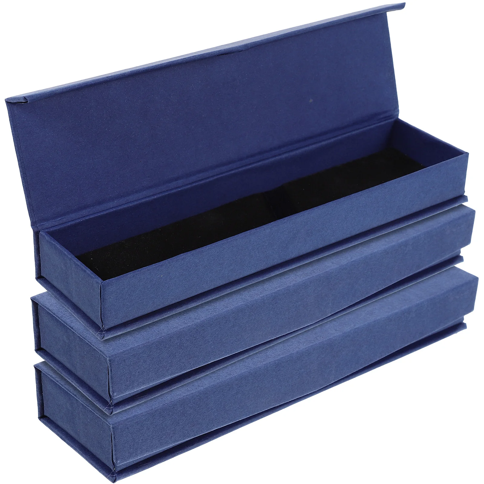

3pcs Pen Case Black Retro Style Cloth PP Material Wrapping Box for Fountain Ballpoint Pens Gifts Storage Long Term Use