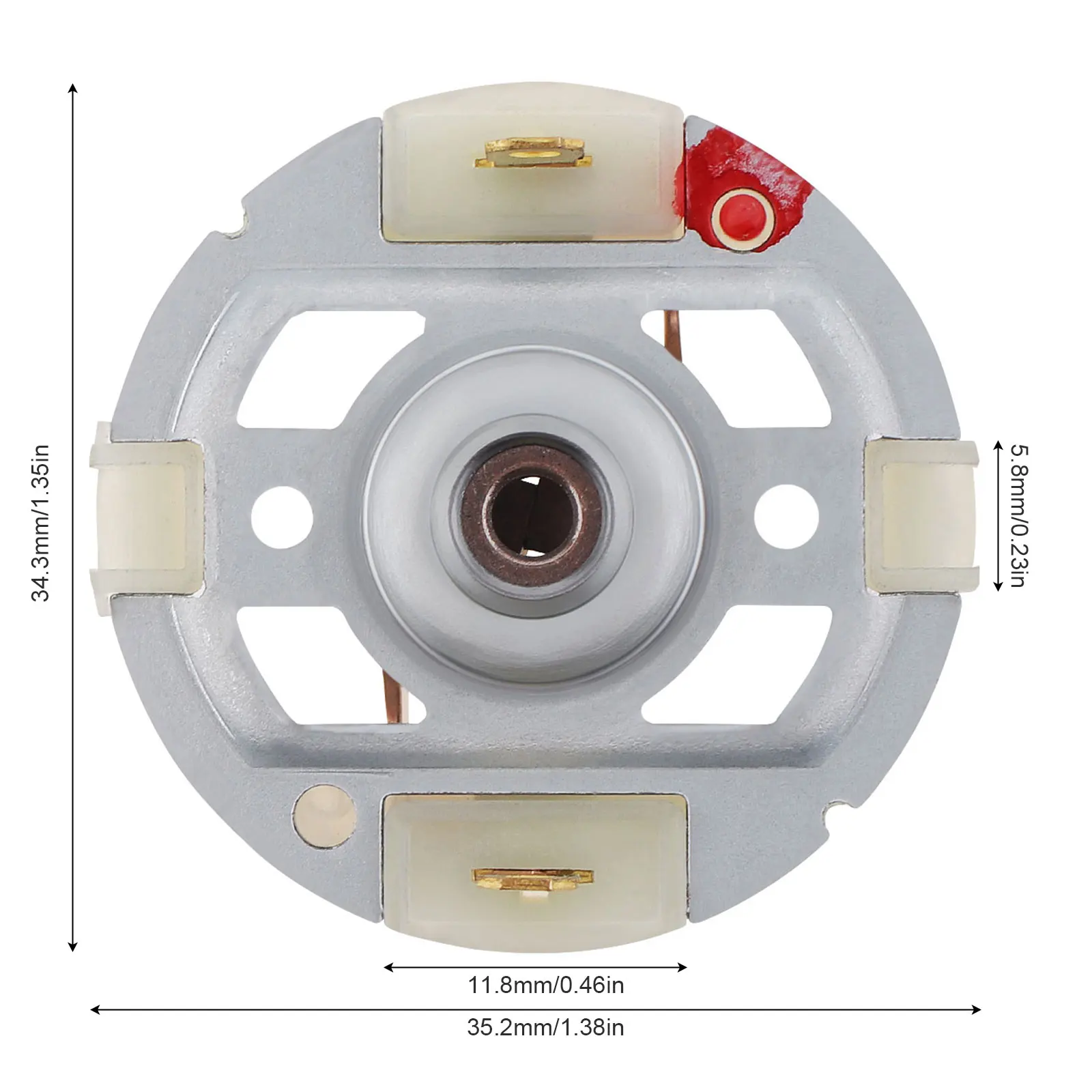 Porta spazzole in carbone per motore trapano elettrico RS550 da 2 pezzi con sostituzione spazzola in rame per accessori motore RS550 RS555 RS545