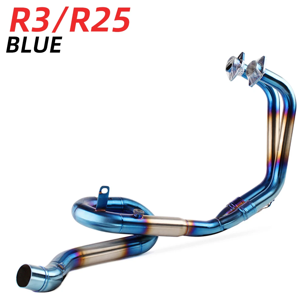 

Factory Hot Selling For R3 R25 MT05 MT03 Motorcycle Full Exhaust System Escape Slip On Front Tube Link Pipe Full Exhaust