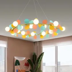 Modern Chandelier Grape Design Glass Pendant Light Indoor LED Nordic Light For Living Room Dining Hall Hotel Kitchen Island Lamp