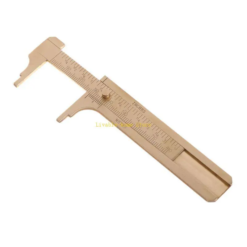 

Portable Sliding Vernier Caliper Quality Brass Made Dual-use Measuring Tool B46D