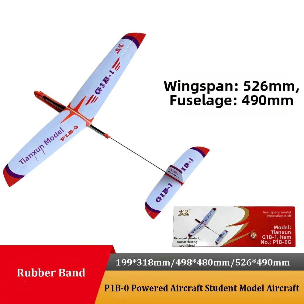 

Inertia Rubber Band Assembly Airplane PP School Education Competition Student Model Aircraft 3 Styles