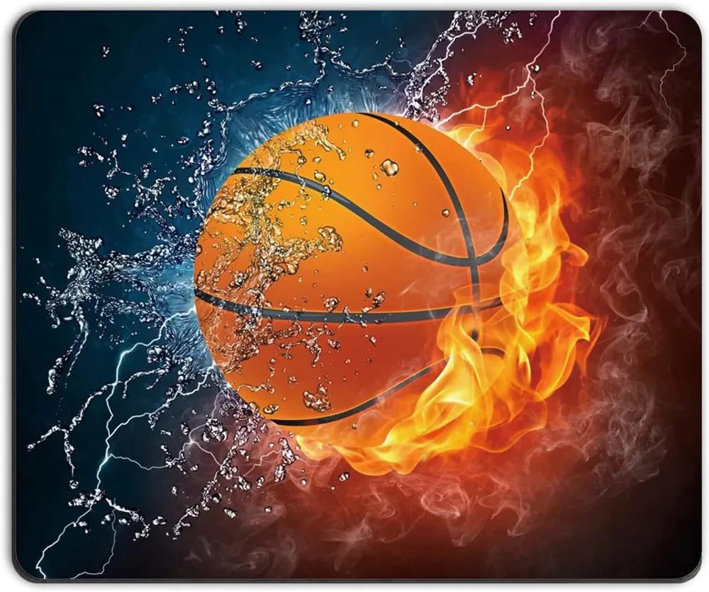 

Basketball creative design mouse pad rubber anti-slip high-quality washable computer accessories high-definition printing
