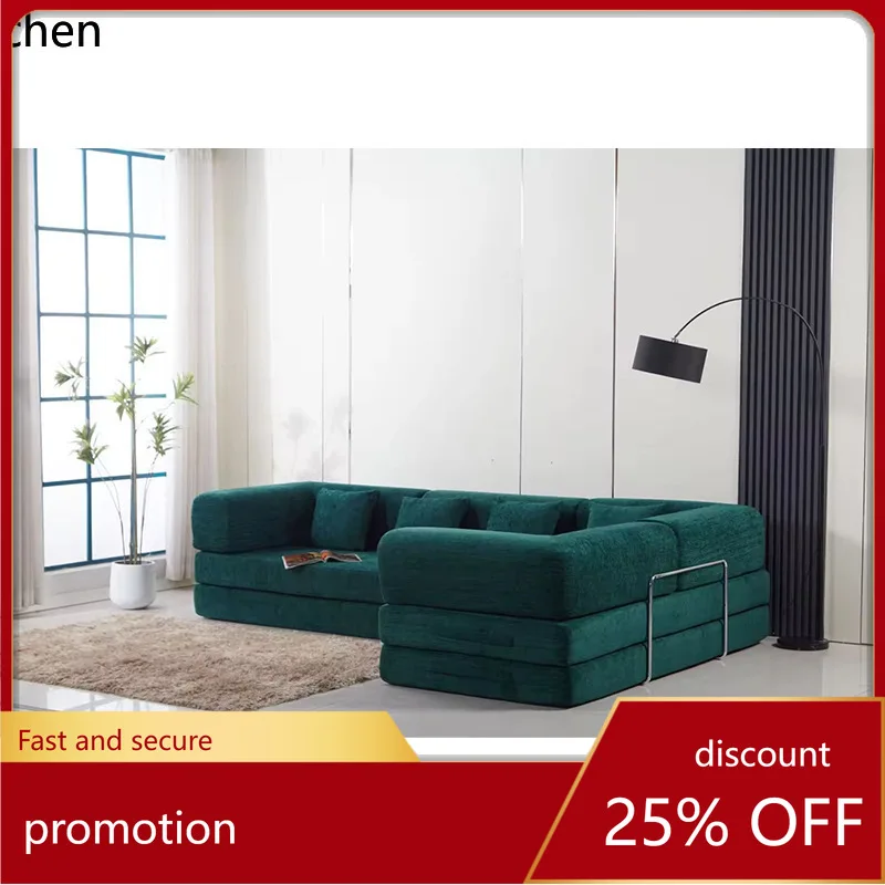 

YFY french fabric vintage sofa retro vacuum compressed sofa modular sectional foldable small apartment living room sofa