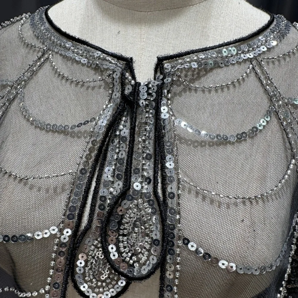 Elegant Sequin Embroidery Flap - Women'S Fashion Of The 1920S recension och pris