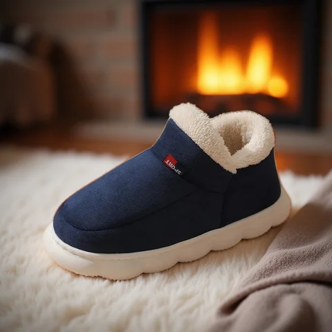 Bebealy 새 겨울 남성 슬리퍼 따뜻한 코튼 신발 남성 실내 푹신한 퍼지 남성 부츠 야외 미끄럼 방지 집 발목 부츠 신발 남성 Bebealy 새 겨울 남성 슬리퍼 따뜻한 코튼 신발 남성 실내 푹신한 퍼지 남성 부츠 야외 미끄럼 방지 집 발목 부츠 신발 남성