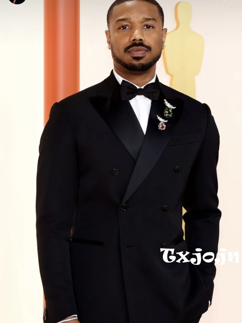 Male Black Double Breasted Suit Set 2 Pieces Jacket Pants Formal Banquet Outfit Peak Lapel Men's Suits Groom Sets Chic Tuxedo