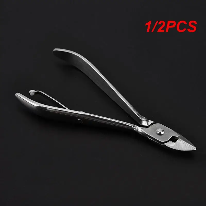 1/2PCS Professional Heavy Duty Thick Toe Nail Clippers Plier Steel Toenail Cuticle Nipper Trimming Scissor Plier Nail Clipper