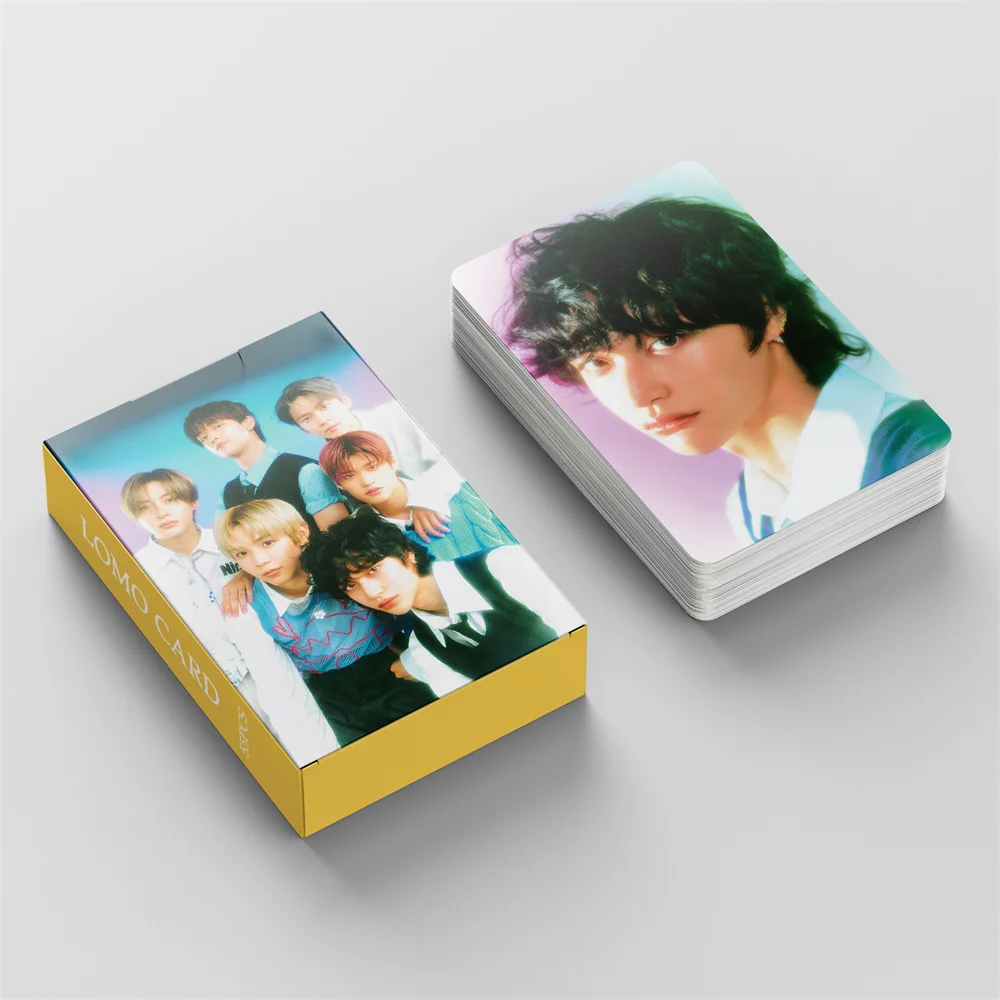 55Pcs/Set KPOP RIIZE LUCKY HD Photocards Double Sides LOMO Cards Shotaro Eunseok Sungchan Wonbin Boxed Postcard Fans Collection