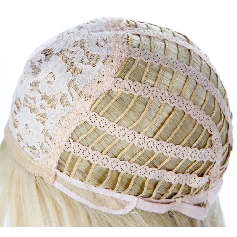 Masa31 FF15 لعبة Lunafreya Nox فلوريت جديلة ذيل حصان شقراء الشعر الاصطناعية مقاومة للحرارة هالوين زي شعر مستعار للحفلات 2025 جديد