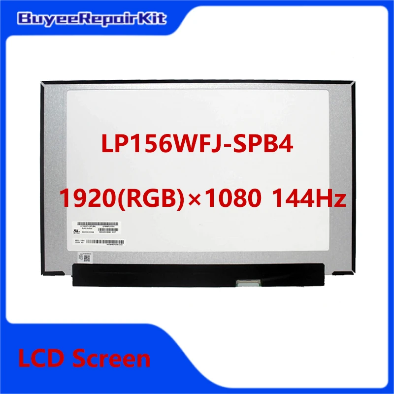 

Original New 15.6 Inch 144Hz Laptop LCD Screen LP156WFJ-SPB4 LP156WFJ SPB4 Display Matrix Panel 1920x1080 141PPI eDP Replacement