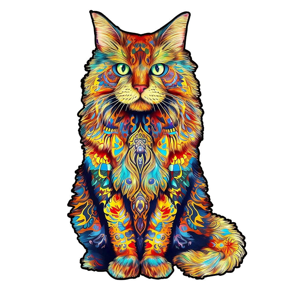 DIY จิ๊กซอว์ไม้สําหรับเด็กผู้ใหญ่สุนัขช้างปริศนาสัตว์ไม้คุณภาพสูง Panda ปริศนาสมอง Twister ของเล่น