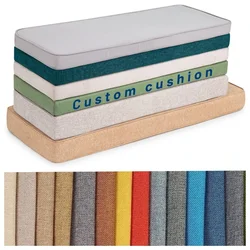 Double Piping Thickened Bench Cushion Mattress Custom Sofa Chair Seat Pad Decor Garden Shoe Box Bay Window Pads Swings Pillow