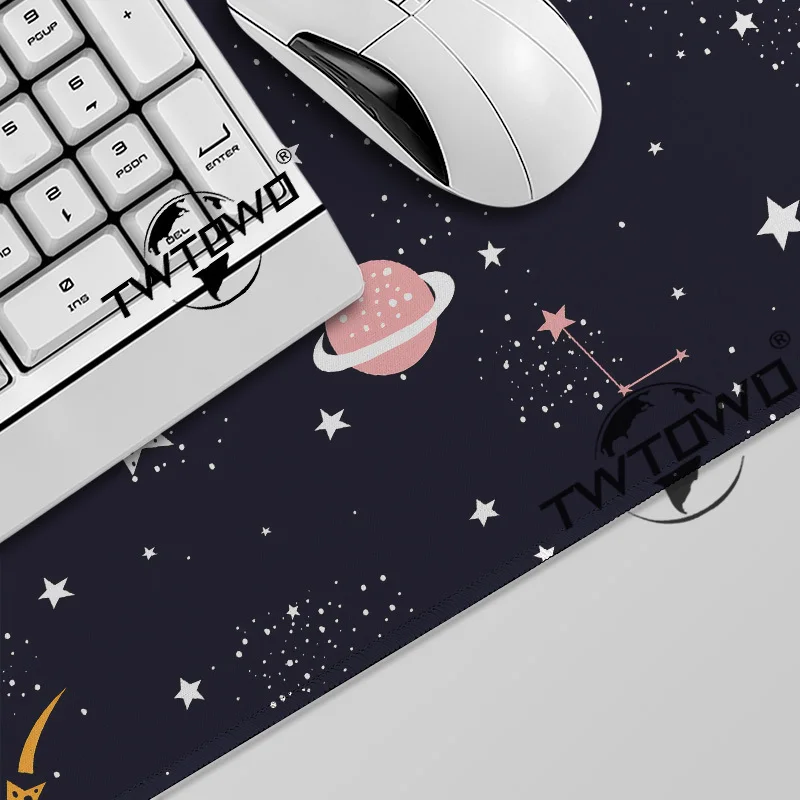 Space Galaxy Mouse Pad Gamer printon demand HD Custom Mousepad XXL Playmat Soft Carpet Non-Slip Desktop Mouse Pad Mice Pad
