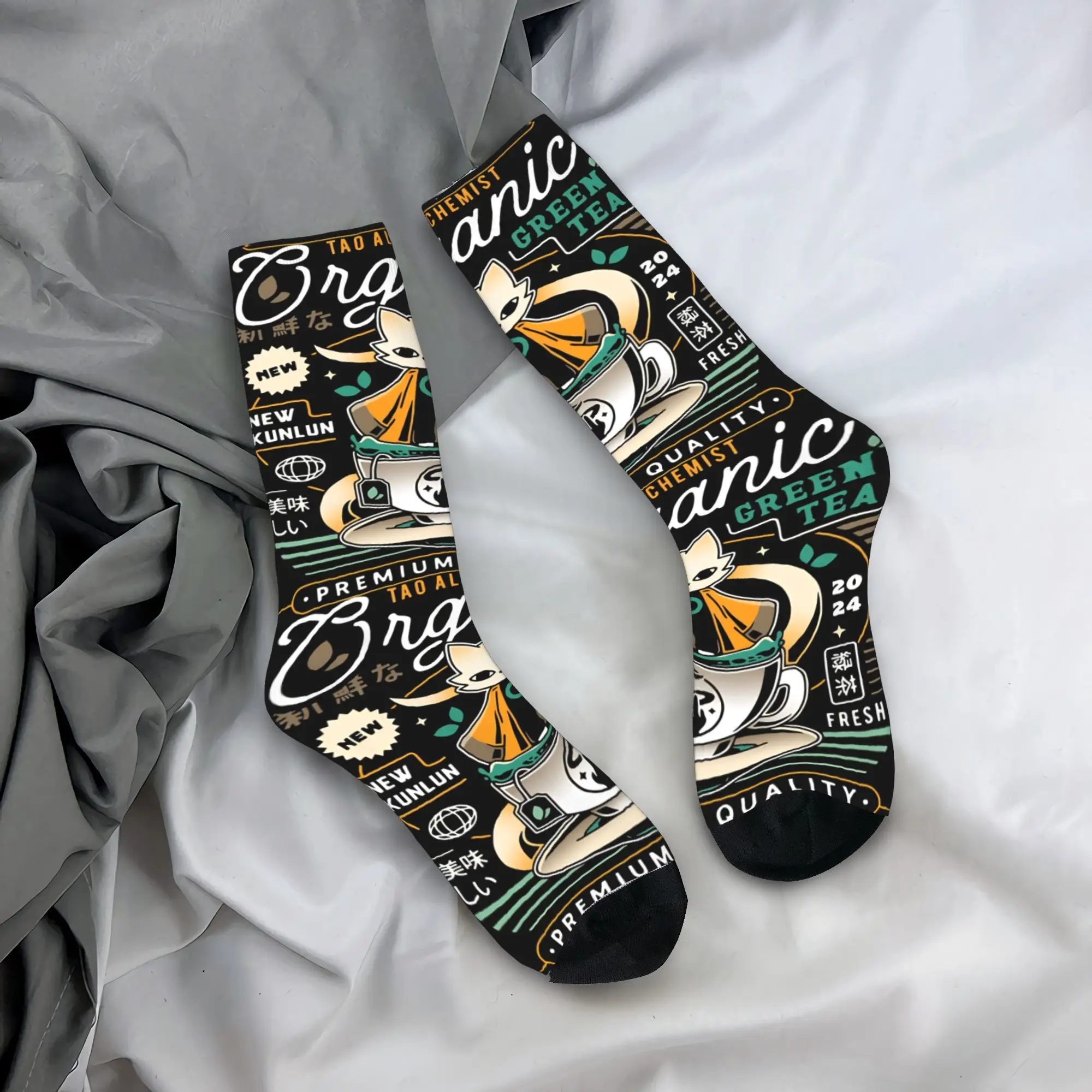 

Mysterious Alchemist Green Tea Nine Sols Socks Custom Stockings Non Slip Couple Socks Spring Gothic Running Sports Socks