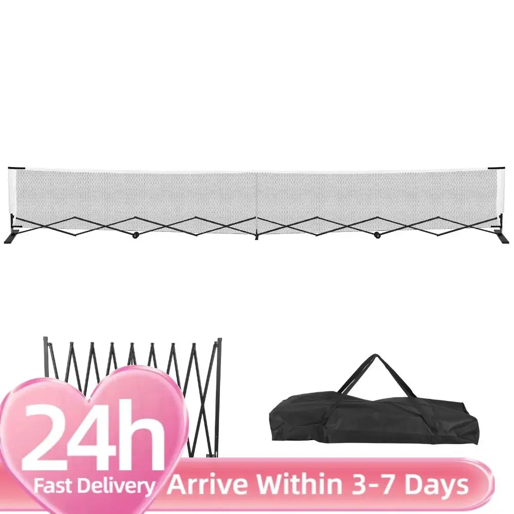 

Retractable Pickleball Net 22FT Pickleball Set Net with Steady Metal Frame Free Assembly & Carry Bag for Outdoor Indoor Driveway