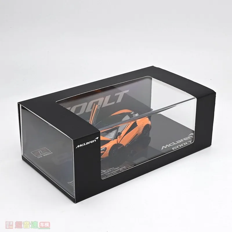 Modèle de voiture en alliage moulé sous pression, échelle LCD 1/43, McLaren 600LT, entièrement ouvrable, produit fini pour Collection de supercars, cadeau d'anniversaire pour garçon