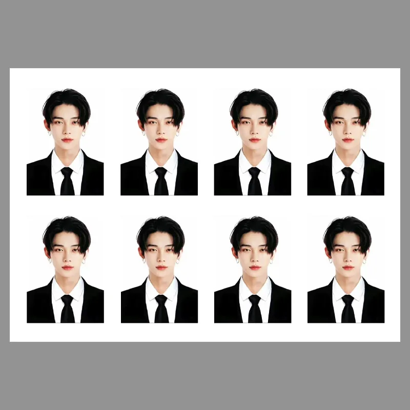 KPOP Yeonjun Soobin Beomgyu Hueningkai Taehyun Black Suit HD Photos One Inch Photocards ID Postcards Fans Collectibles Gifts