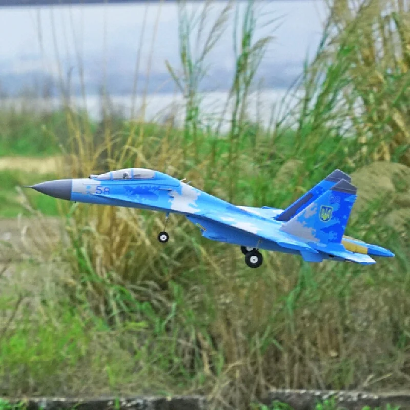 

Xfly Double 50mm Dual Engine Electric Channel Jet Su27 Fighter Remote Control Model Assembly Fixed Wing Toy