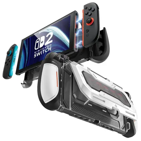 SUPCASE For Nintendo Switch 2 Case 2025 Titan Series Dockable Ergonomic Switch 2 Grip Protective Cover Holds 5 Game Cards