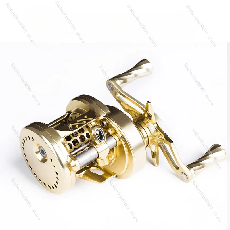 DC Water Drop Wheel Black Micro Object Anti-explosion Line Universal Ultra-long Cast All-metal Drum Wheel Sao