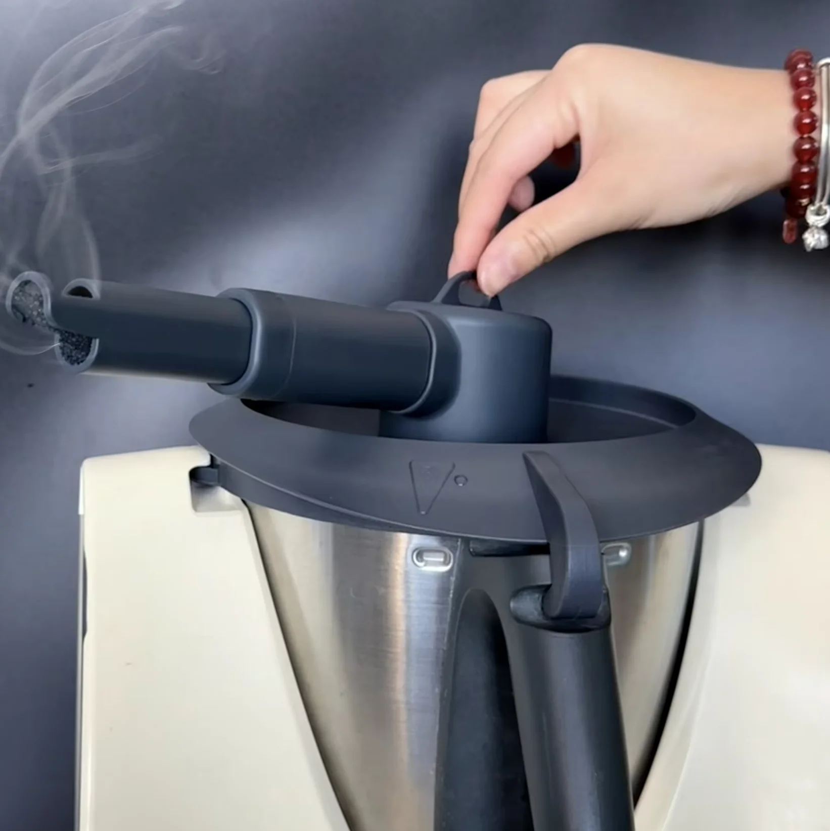 Tubo Guía Retráctil Universal para Desviador de Vapor para Thermomix TM31 TM5 TM6, Deflector de Vapor Ajustable, Accesorios de Cocina