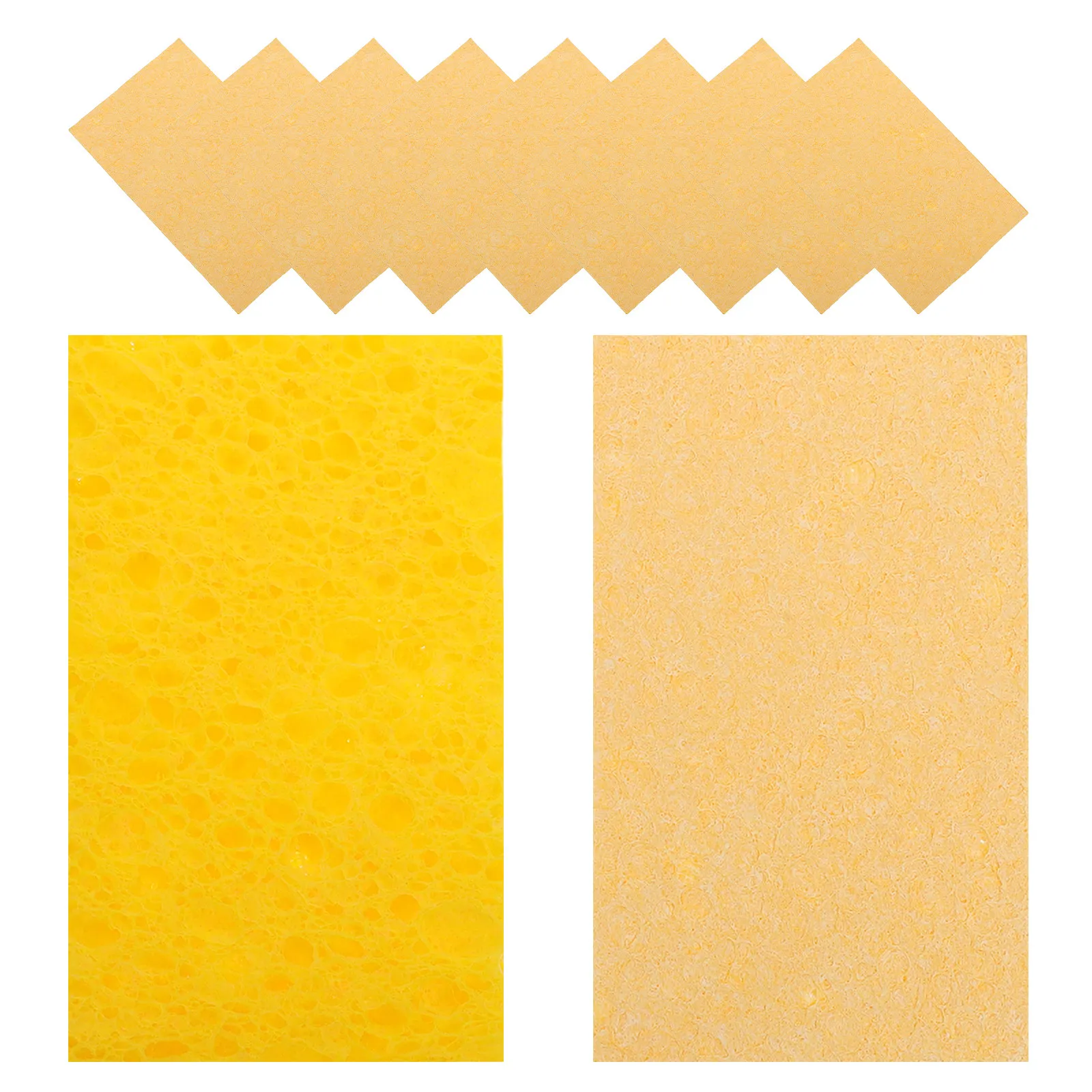 10Pcs Soldering Station Sponge Wood Pulp Solder Iron Cleaner Heat Resistant Sponge for Mobile Phone Repair Electronics Solder