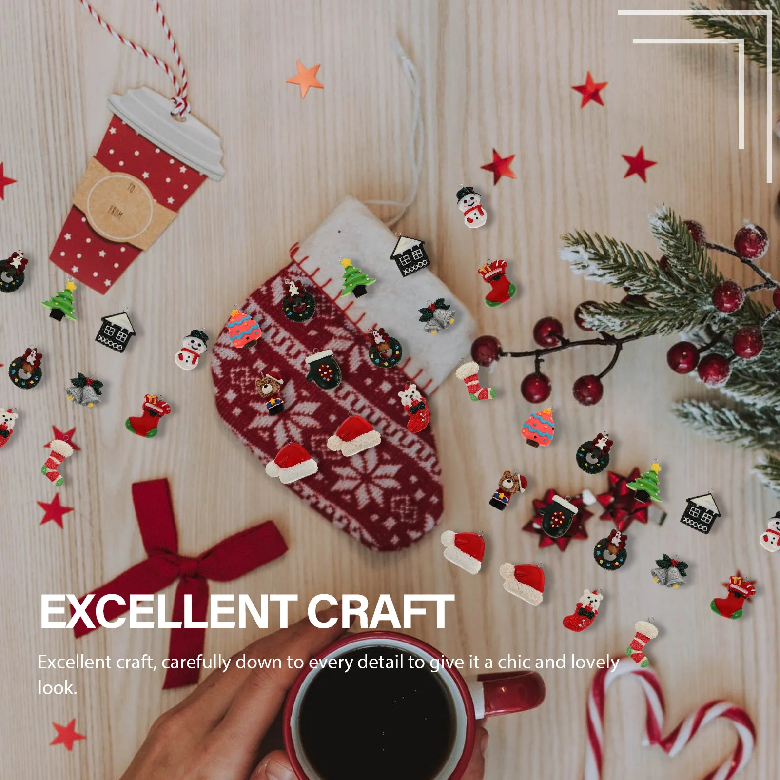 

20 Pcs Resin Pendant Ornaments DIY Jewelry Pendants Cartoon Craft Decorations Festive Necklace Charms Findings