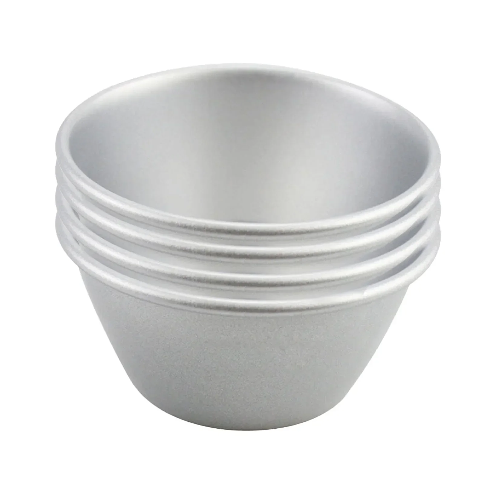 Juego de 4 moldes antiadherentes para pudín, tartas de huevos y pasteles individuales, gran complemento de cocina