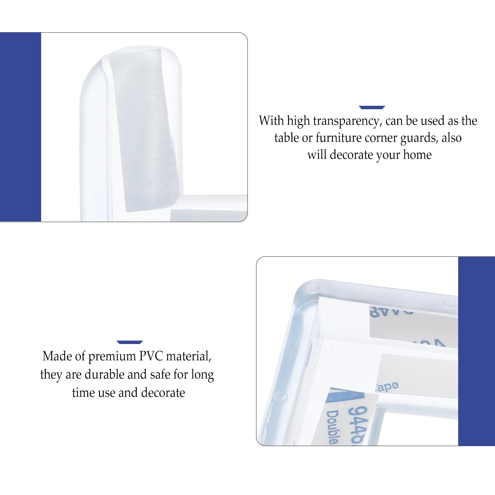 

20pcs Clear Corner Guards For Baby Proofing Table Edges Wall Protection Pvc Safety Corner Protectors Home Decoration