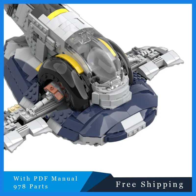 978-onderdelen Star Battle-serie MOC Ruimteschepen van beroemde mensen Modulair bouwsteenmodel Kid Assembly Display Toy Verjaardagscadeaus